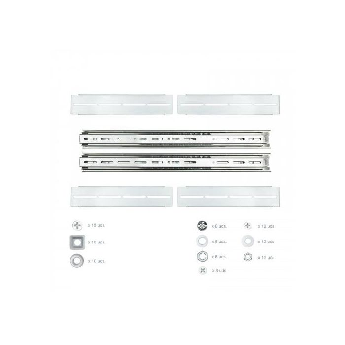 Nanocable 10.21.4218 Guías Laterales Telescópicas para Caja Rack de 19" Plata Nanocable 10.21.4218 Guías Laterales Telescópicas para Caja Rack de 19" Plata