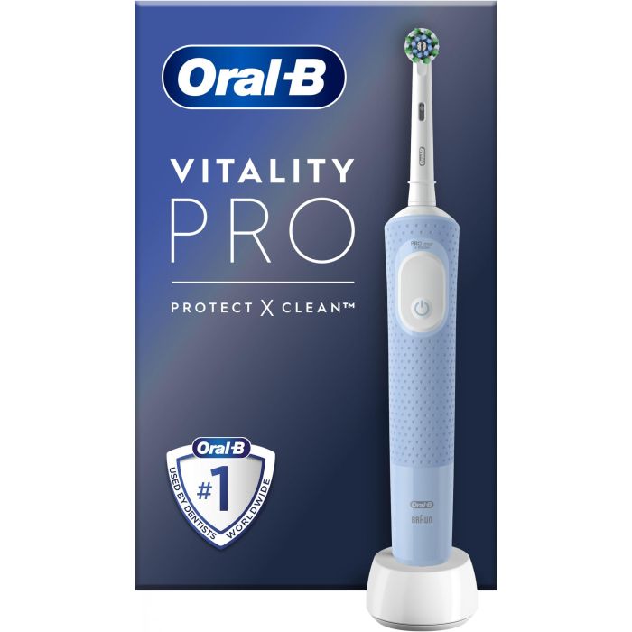 Oral-B VITALITY PRO AZUL Cepillo de Dientes Eléctrico Recargable con 3 Modos (Limpieza Diaria, Sensible, Sensible Plus) - 1 Unidad 1 Oral-B VITALITY PRO AZUL Cepillo de Dientes Eléctrico Recargable con 3 Modos (Limpieza Diaria, Sensible, Sensible Plus) - 1 Unidad 1
