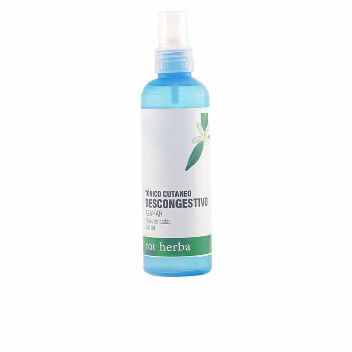 Tot Herba Tónico Facial Agua de Azahar 200 ml Piel Sensible - Descongestivo, Refrescante y Preparador Cutáneo con Ingredientes Naturales
