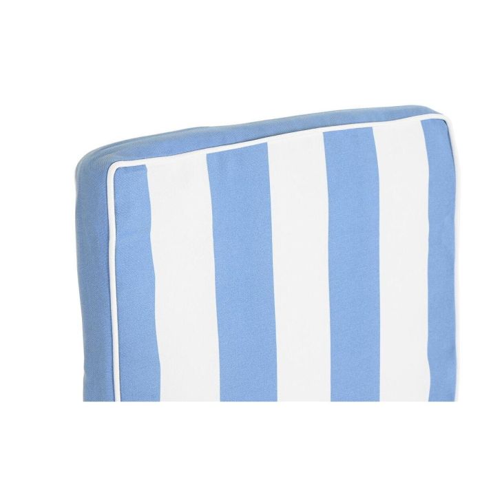 Cojín para sillas DKD Home Decor Blanco Azul cielo 42 x 4 x 115 cm 2