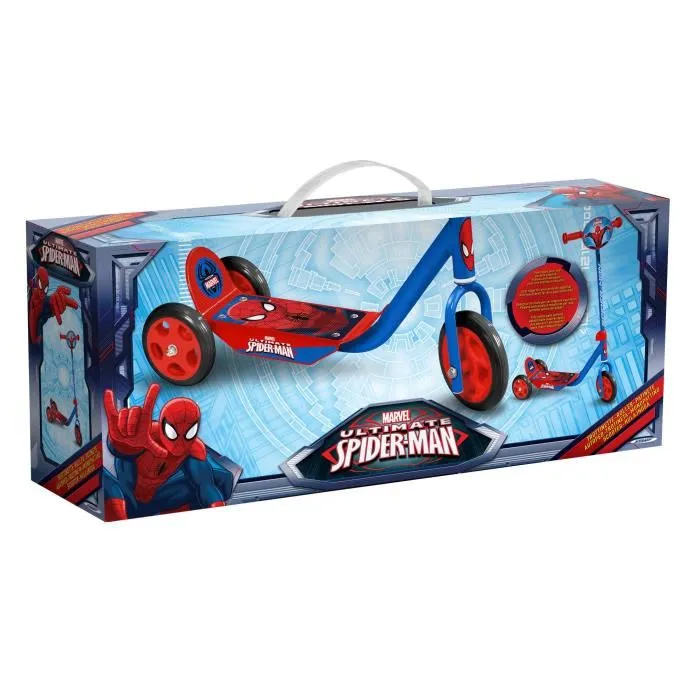 Stamp Spiderman Scooter de 3 Ruedas Infantil Niño A partir de 2 Años Altura Regulable para Mayor Estabilidad 3