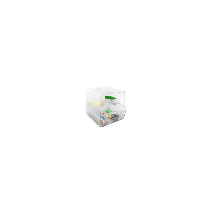 Archivo 2000 Organizador Archicubo Divisor 1 Cajón + 1 Compartimento 190x150x150 mm Cristal Transparente Archivo 2000 Organizador Archicubo Divisor 1 Cajón + 1 Compartimento 190x150x150 mm Cristal Transparente
