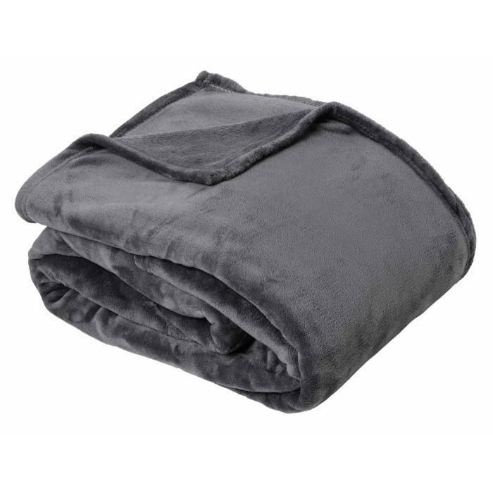 Toison D'Or Manta Tiro de Microfibra 100% Poliéster, Ultra Suave y Sedosa, Ideal para Sofá o Cama, Gris 130x170 cm, Peso 280 g/m² Toison D'Or Manta Tiro de Microfibra 100% Poliéster, Ultra Suave y Sedosa, Ideal para Sofá o Cama, Gris 130x170 cm, Peso 280 g/m²