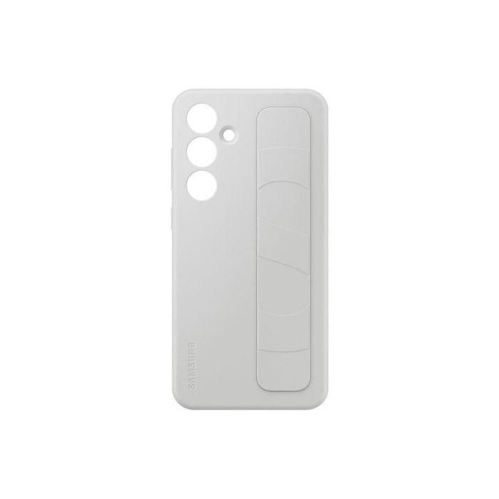 Samsung SAM1727952065046 Funda de silicona con correa para Samsung Galaxy S24 FE Gris