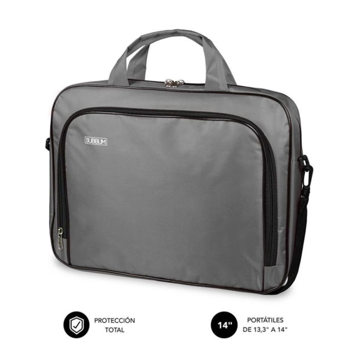 Maletín Subblim Oxford para Portátiles hasta 14"/ Gris Maletín Subblim Oxford para Portátiles hasta 14"/ Gris