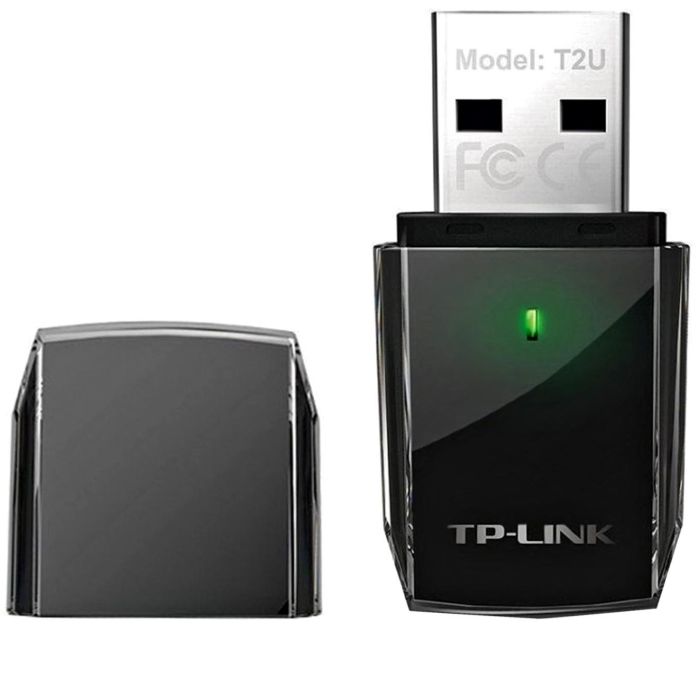TP-LINK Archer T2U Adaptador USB 2.0 WiFi AC600 Doble Banda 802.11ac para PC/Portátil, 433Mbps en 5GHz + 150Mbps en 2.4GHz 1