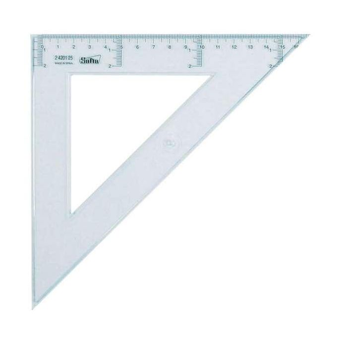 Escuadra de 25 cm.cristal Escuadra de 25 cm.cristal