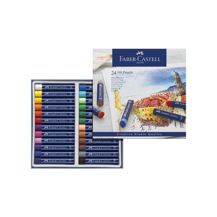 Ceras Pastel Faber Goldfaber Studio Oil Caja De 24