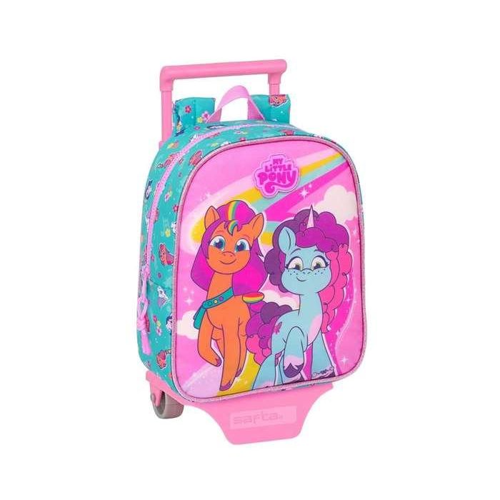 Mochila Escolar con Ruedas My Little Pony Magic Rosa Turquesa 22 x 27 x 10 cm 3 Mochila Escolar con Ruedas My Little Pony Magic Rosa Turquesa 22 x 27 x 10 cm 3