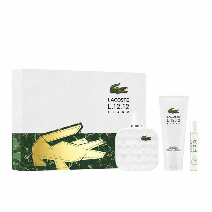 Set de Perfume Hombre Lacoste L. 12 .12 POUR LUI 3 Piezas