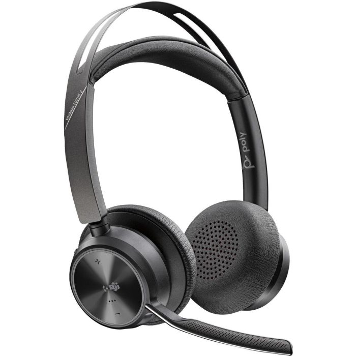 HP Voyager Focus 2 Auriculares Estéreo Bluetooth USB-C Certificados Microsoft Teams con Adaptador USB-C/A y Base de Carga 1