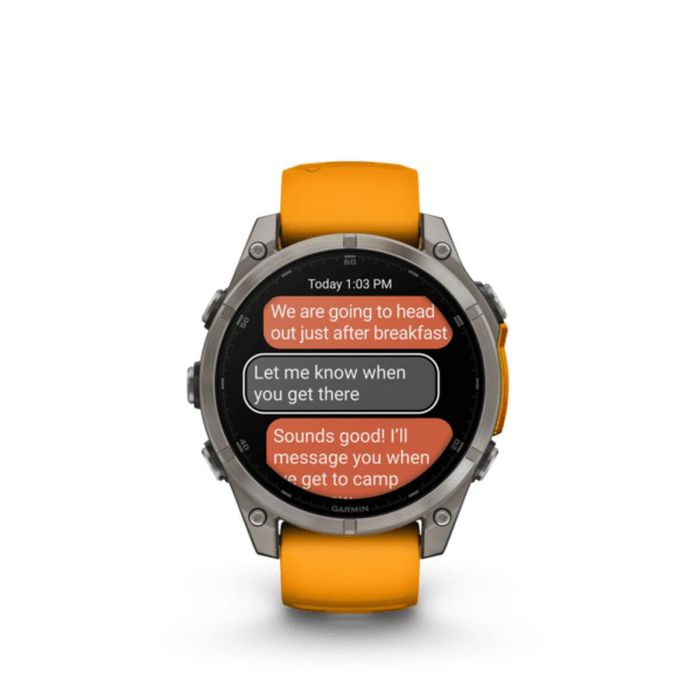 Smartwatch GARMIN Fénix 8 AMOLED Naranja 1,4" Ø 46 mm Ø 47 mm 19 Smartwatch GARMIN Fénix 8 AMOLED Naranja 1,4" Ø 46 mm Ø 47 mm 19