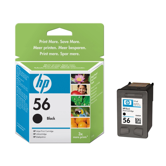 HP Deskjet 5150/5550/5652/5850, PSC-1110 Cartucho Negro Nº56 1