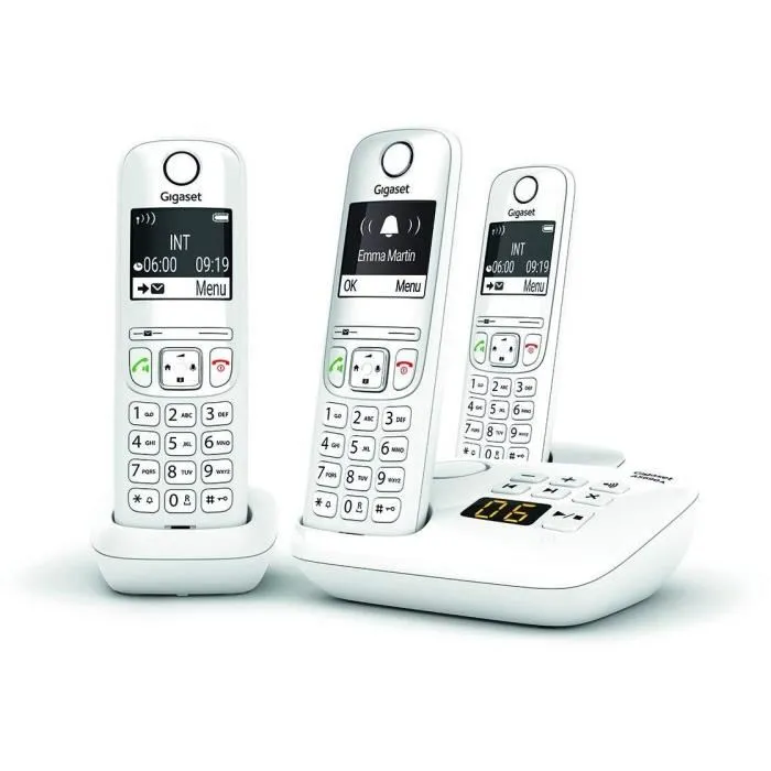 Gigaset Teléfono fijo AS690 A Trio Blanco 1