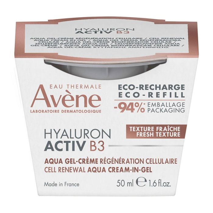 Avène HYALURON ACTIV B3 aqua-gel crema renovación celular recarga Antiarrugas Reafirmante con Ácido Hialurónico y Niacinamida 50 ml
