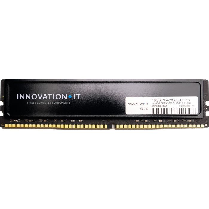 Innovation IT 16GB (1x16GB) DDR4 3600MHz CL18 1.35V con Heatspreader (CL18-22-22)
