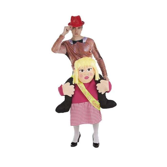 Disfraz adulto stripper con chica a hombros talla l Disfraz adulto stripper con chica a hombros talla l