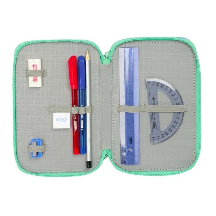 Safta Plumier Triple Bluey "Sisters" 37 Pcs 12,5x19,5x5,5 cm 2