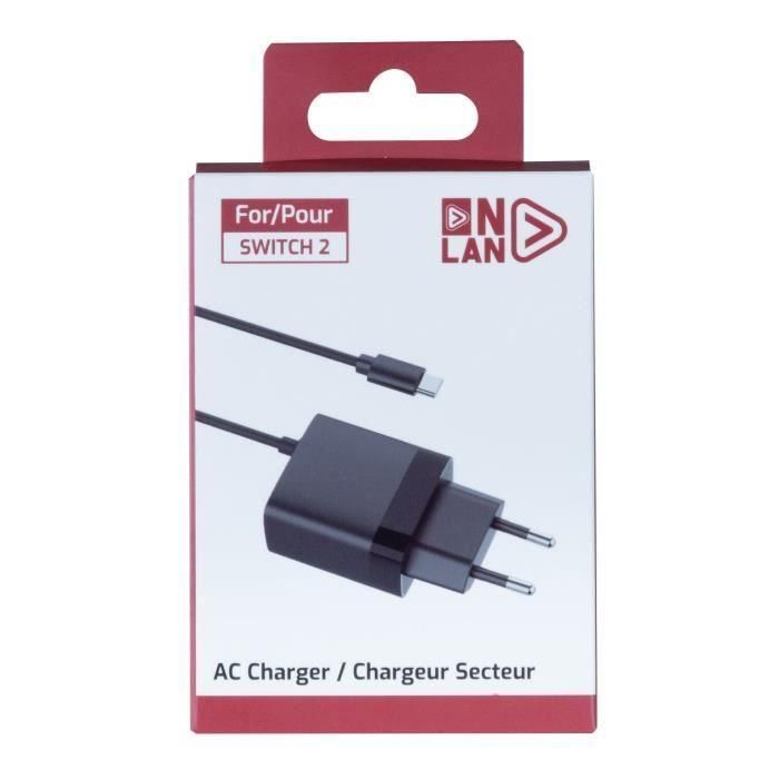 Onlan 3015220019357 Cargador para Nintendo Switch 2, Negro 3 Onlan 3015220019357 Cargador para Nintendo Switch 2, Negro 3