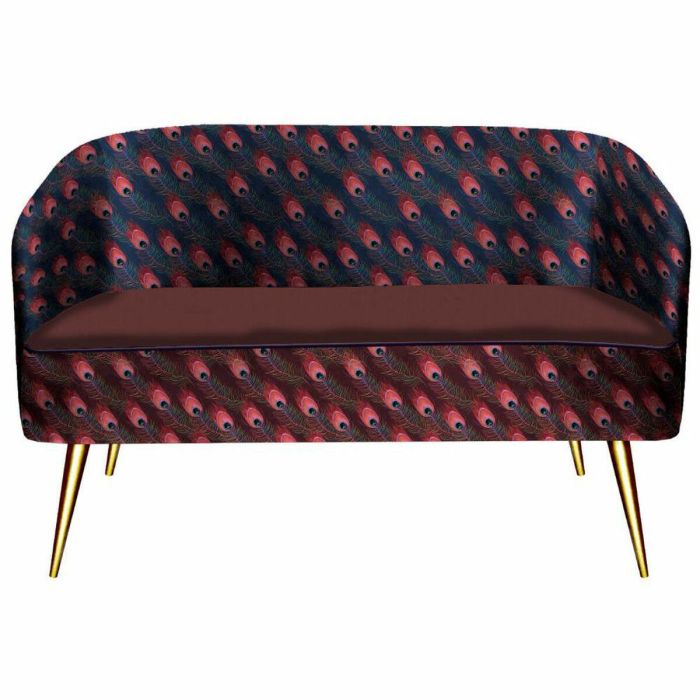 Sofa Glam DKD Home Decor Lila Dorado 70 x 80 x 130 cm 1