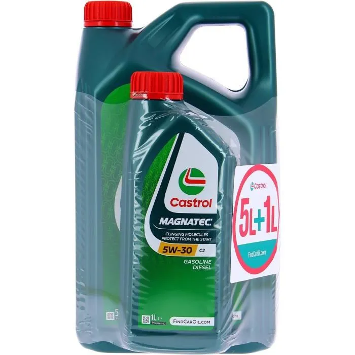 Castrol Aceite de Motor MAGNATEC 5W-30 C2 5L+1L 057166 1