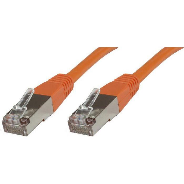 MicroConnect Cable de Red CAT6 F/UTP Apantallado 2m, Naranja para Dispositivos de Red - Anti-EMI y Protegido