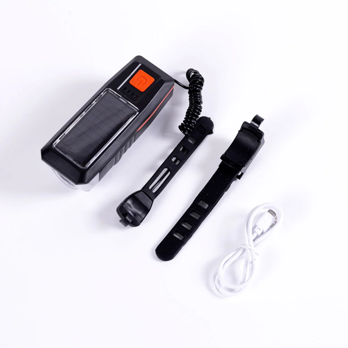 Luz Delantera Bicicleta LED 2 Niveles Sensor Batería USB Anti Deslumbramiento 3