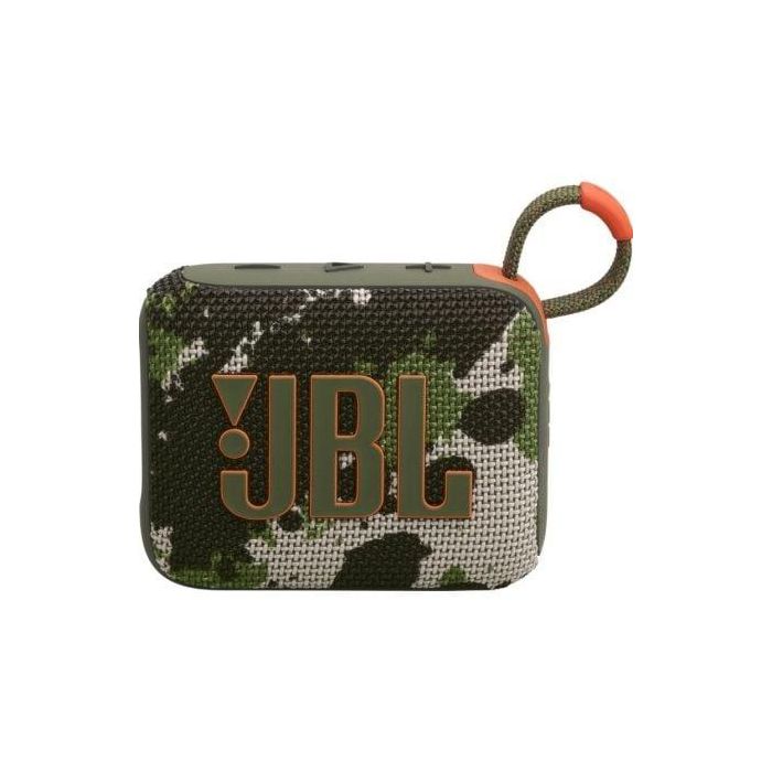 JBL JBLGO4SQUAD Altavoz Bluetooth Go 4 Ultraportátil Sonido Pro, IP67 Resistente al Agua y Polvo, 7 Horas Batería, Camuflaje 1