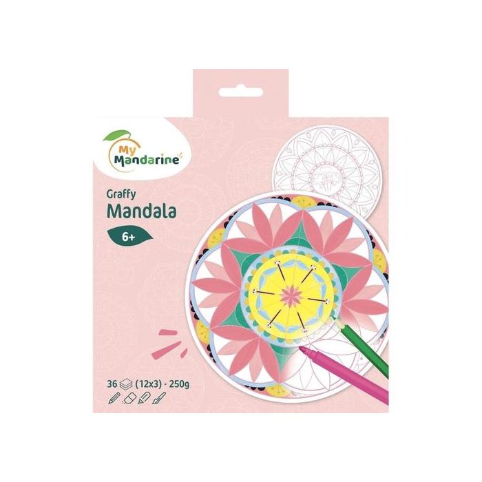 Libro De Colorear Avenue Mandarine Mandala Chica 160G 36H