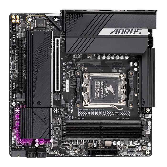 Gigabyte GA-B650M-AORUS Elite (AM5) (D) Placa Base para Socket AM5 con DDR5 2