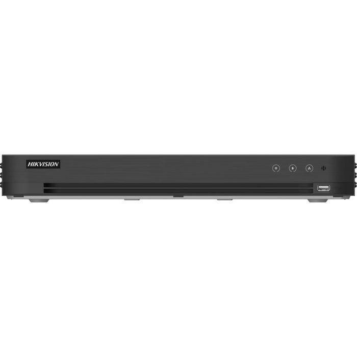 Hikvision Grabador de vídeo DVR 16 canales AcuSense 8MP H.265 5en1, 4ch detecc. pers/vehic. Audio, alarma 2