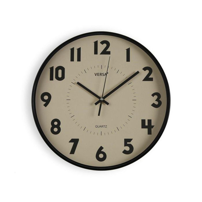 Reloj de Pared Beige 30 cm Versa - Movimiento Silencioso (2 Unidades) Reloj de Pared Beige 30 cm Versa - Movimiento Silencioso (2 Unidades)
