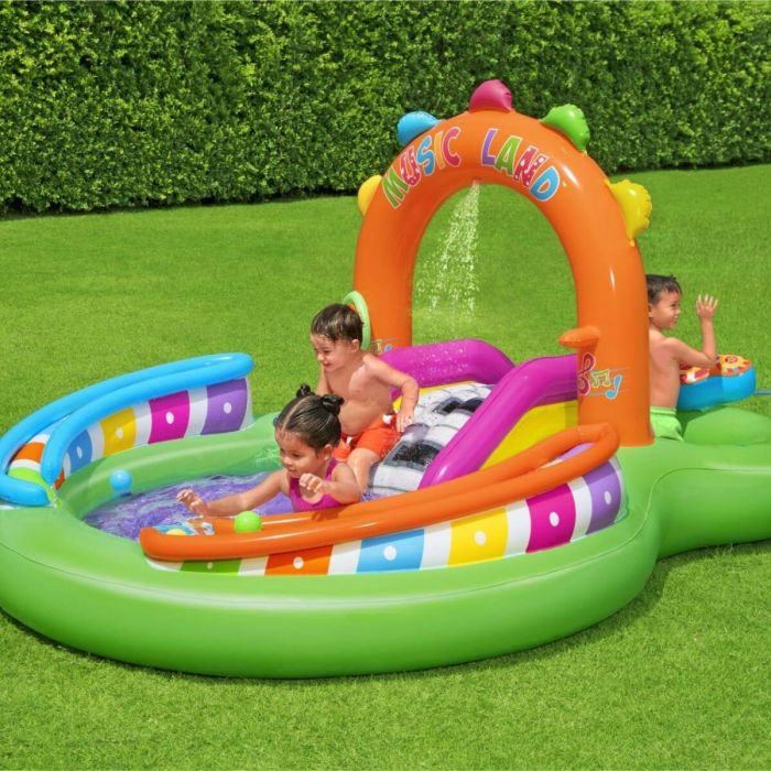 Bestway Piscina Hinchable Parque de Juegos Musical 295x190x137 cm +2 Años Jardin 53117 10