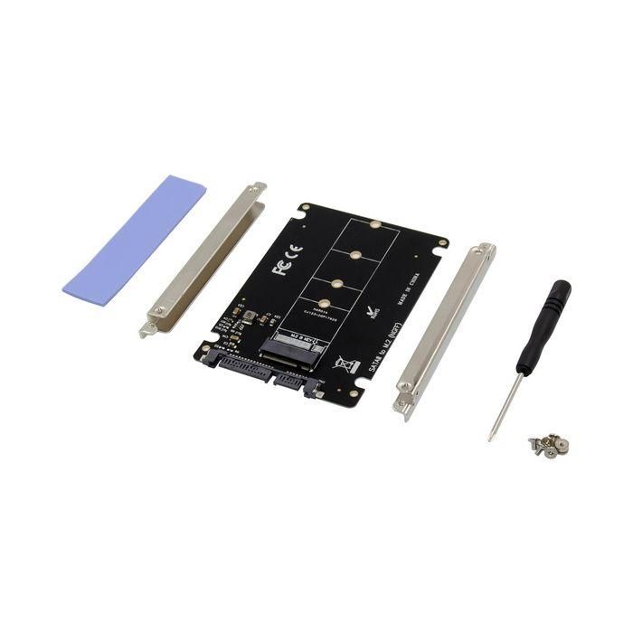 MicroConnect Adaptador SSD SATA a M.2 B 2.5 pulgadas, soporta 2230, 2242, 2260, 2280 para PC y portátil 0 MicroConnect Adaptador SSD SATA a M.2 B 2.5 pulgadas, soporta 2230, 2242, 2260, 2280 para PC y portátil 0