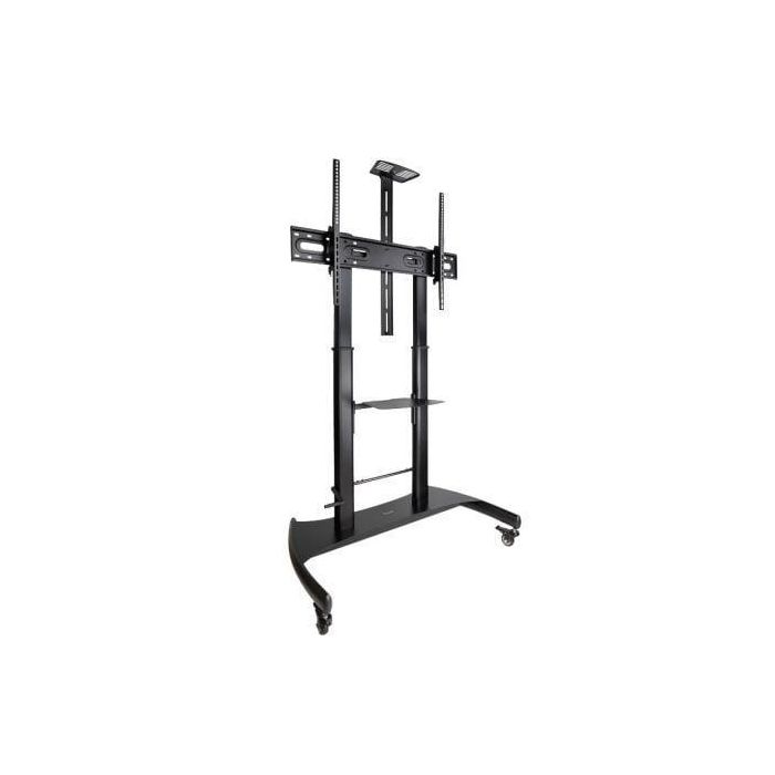 TooQ FS20404HM-B Soporte de Suelo con Ruedas para TV 60-100" Inclinable Altura Regulable 100kg con Bandejas Negro TooQ FS20404HM-B Soporte de Suelo con Ruedas para TV 60-100" Inclinable Altura Regulable 100kg con Bandejas Negro