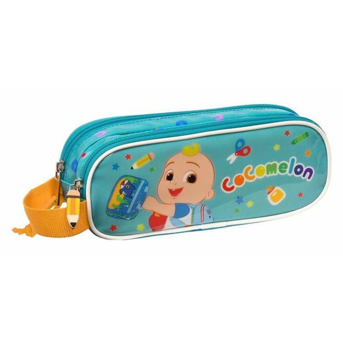 Portatodo Doble CoComelon Back to class Azul claro (21 x 8 x 6 cm) Portatodo Doble CoComelon Back to class Azul claro (21 x 8 x 6 cm)