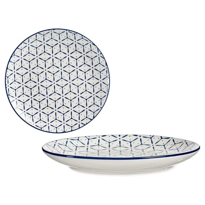 Plato Llano 24Cm Griego Azul Vessia (24 Unidades) Plato Llano 24Cm Griego Azul Vessia (24 Unidades)