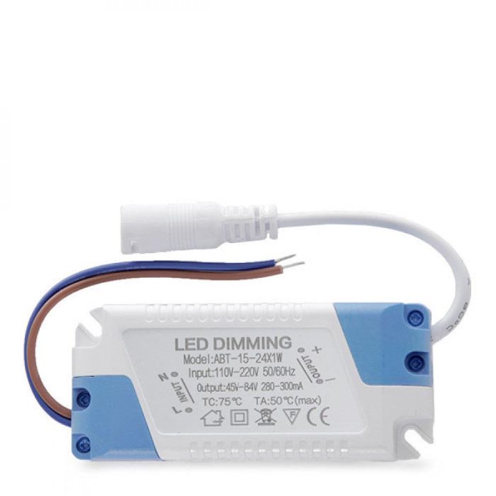 Driver Dimable para Placas LED de 18W - Regulador de Intensidad Lumínica Compacto y Práctico para Luminarias LED 1