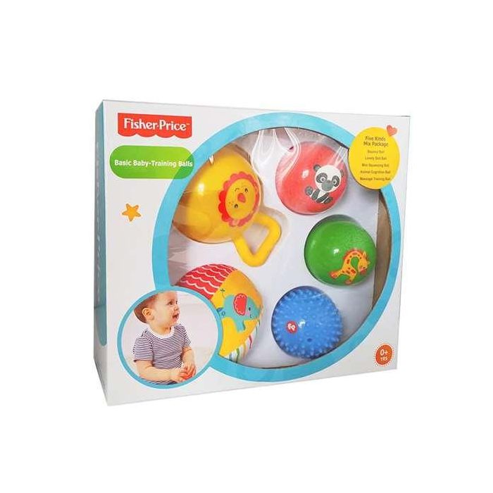 Set 5 pelotas entrenamiento fisher-price