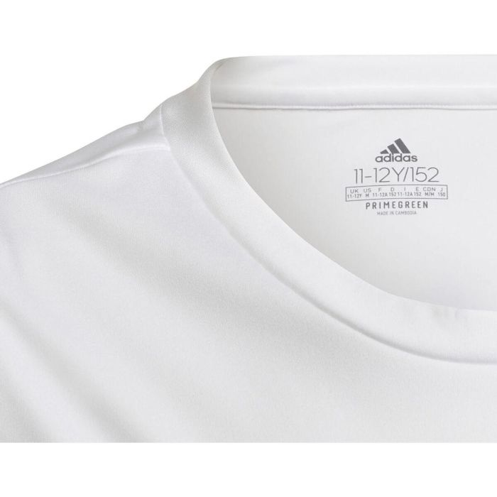 Camiseta de Manga Corta Infantil Adidas Blanco XL