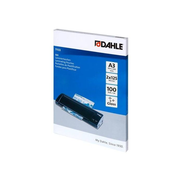 Funda Plastificar Dahle 303X426 (A3) 125Μ Paquete De 100