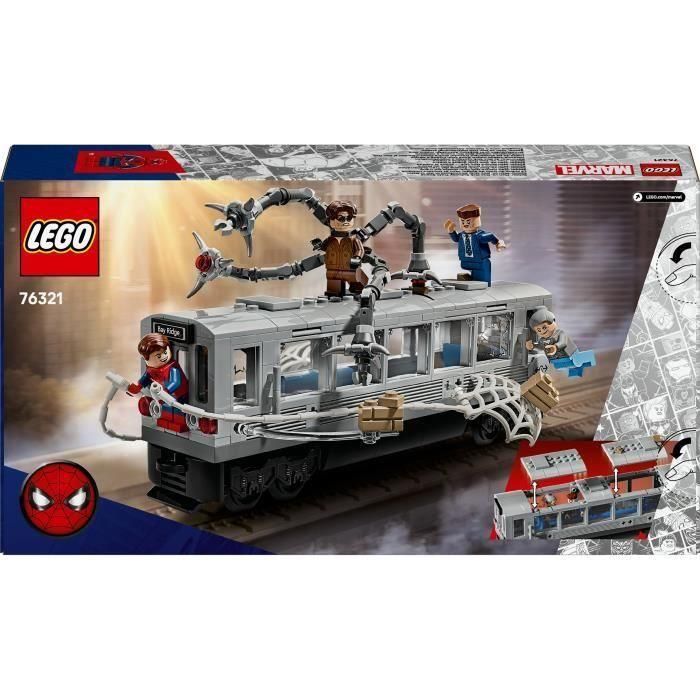 LEGO 76321 Marvel Escena de tren de Spider-Man y Doctor Octopus - Juguete de construcción para niños de 9 años 5