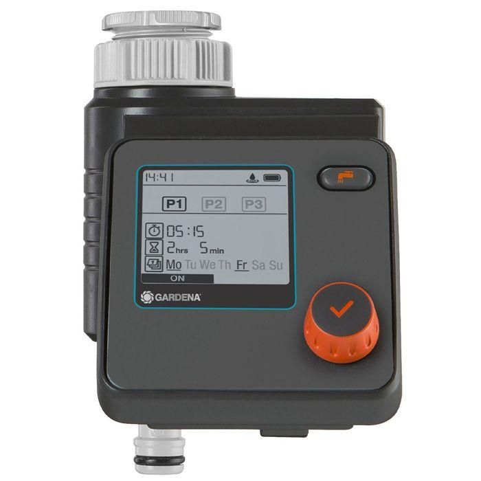 Gardena Programador de Riego Selectivo para Grifos 20/27 y 26/34 - Hasta 3 programas individuales, módulo extraíble, conexión sonda humedad 0 Gardena Programador de Riego Selectivo para Grifos 20/27 y 26/34 - Hasta 3 programas individuales, módulo extraíble, conexión sonda humedad 0