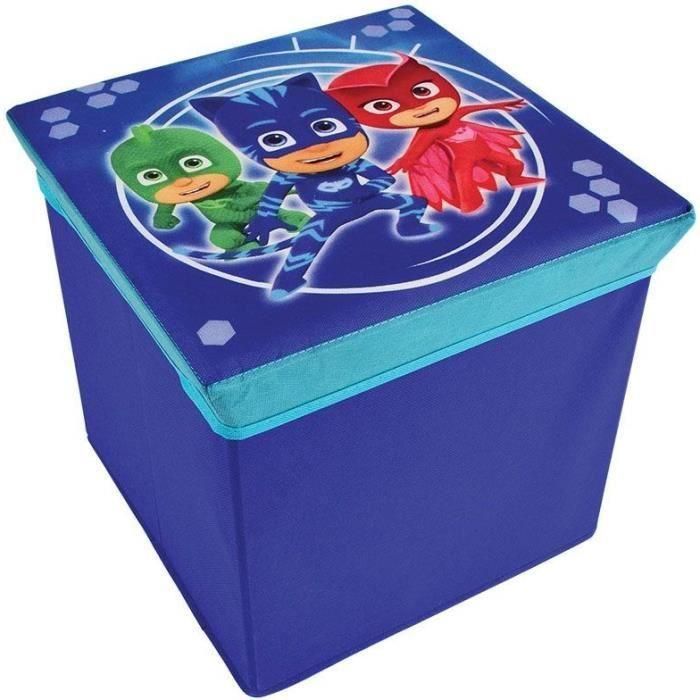 Fun House Taburete de Almacenamiento Infantil PJ Masks - Asiento Organizador Juguetes Niños y Niñas +3 Años - Polipropileno y MDF 30x30x30 cm 0 Fun House Taburete de Almacenamiento Infantil PJ Masks - Asiento Organizador Juguetes Niños y Niñas +3 Años - Polipropileno y MDF 30x30x30 cm 0
