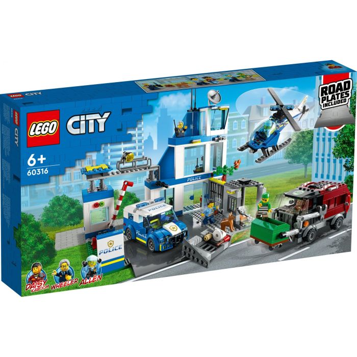 LEGO City 60316 Comisaría de Policía - Juego de Construcción 668 Piezas para Niños y Niñas a Partir de 6 Años, Multicolor