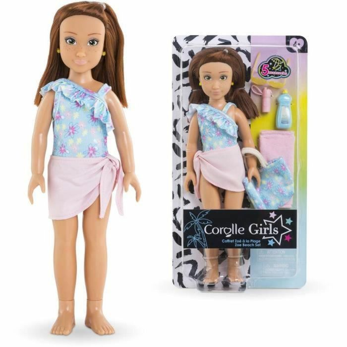 Corolle COR4062013600147 Muñeca Maniquí Box Zoé en la Playa, de 28 cm con 5 Accesorios, para Niñas a partir de 4 Años 1 Corolle COR4062013600147 Muñeca Maniquí Box Zoé en la Playa, de 28 cm con 5 Accesorios, para Niñas a partir de 4 Años 1