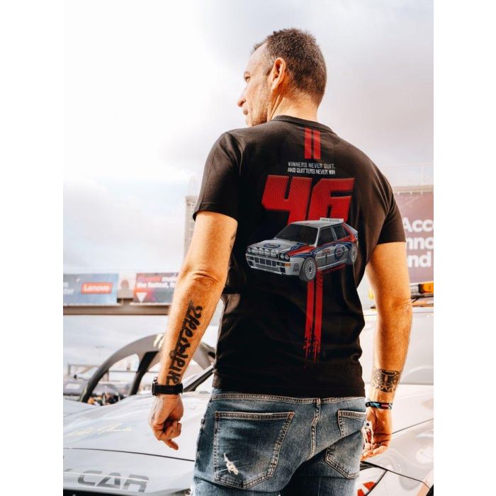 Radikal Revolution RKLDI102M Camiseta Winners Never Quit Lancia Delta Integrale Rally Legendario 6 Títulos Mundiales Negro Talla M 0 Radikal Revolution RKLDI102M Camiseta Winners Never Quit Lancia Delta Integrale Rally Legendario 6 Títulos Mundiales Negro Talla M 0