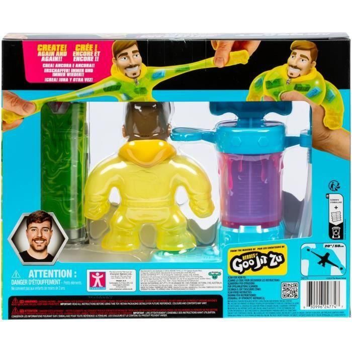 Kit de creación - MRBEAST LAB - Héroes de Goo Jit Zu - Bomba incluida - Figura personalizable - Accesorios incluidos 3 Kit de creación - MRBEAST LAB - Héroes de Goo Jit Zu - Bomba incluida - Figura personalizable - Accesorios incluidos 3