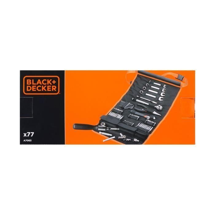 Black & Decker Bolsa Enrollable con 76 Accesorios para Mecánica Automotriz: Puntas Destornillador, Llaves, Zócalos y Herramientas Varias 4 Black & Decker Bolsa Enrollable con 76 Accesorios para Mecánica Automotriz: Puntas Destornillador, Llaves, Zócalos y Herramientas Varias 4