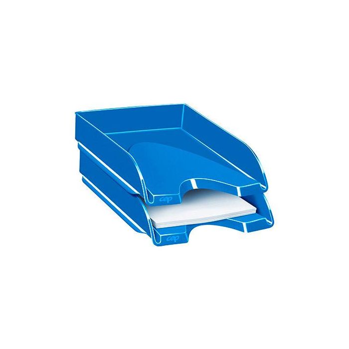 Bandeja Sobremesa Cep Plastico Azul 257x348x66 mm